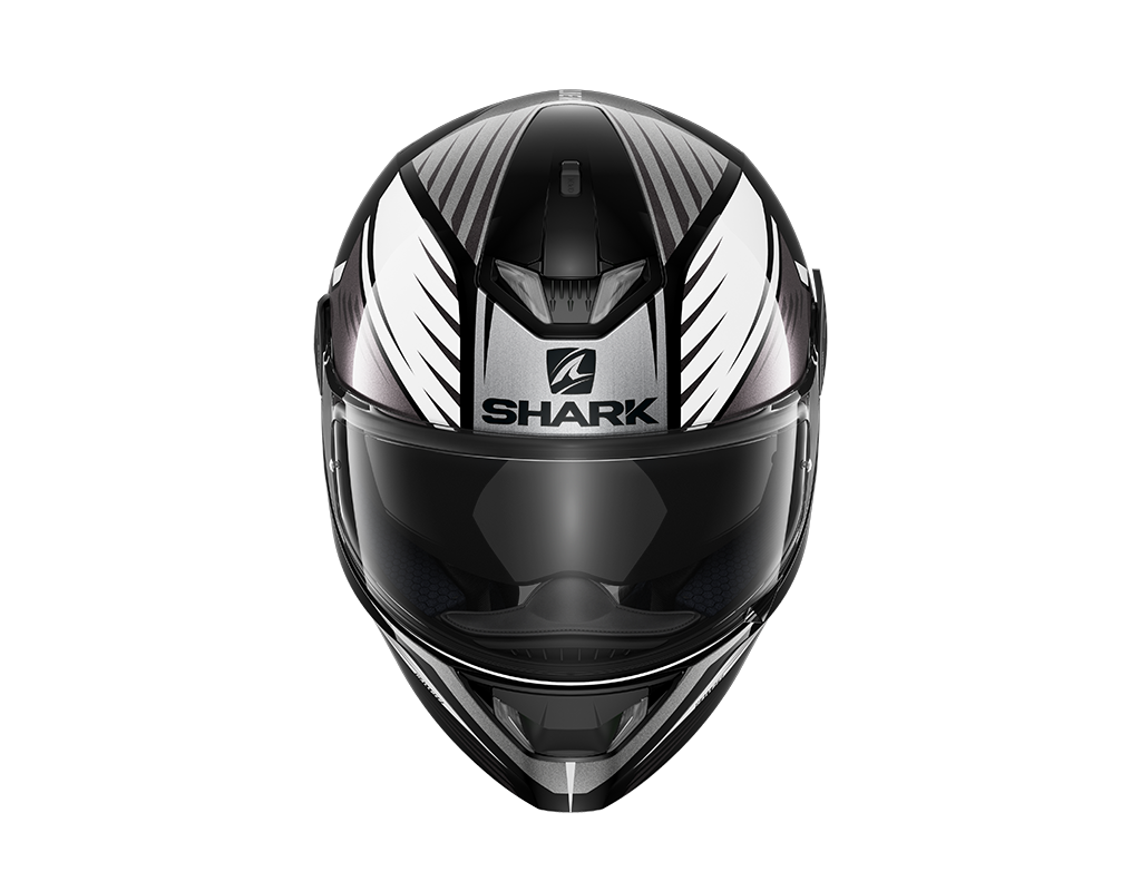Shark Skwal 2.2 Hallder Black White Anthracite Helmet (KWA)
