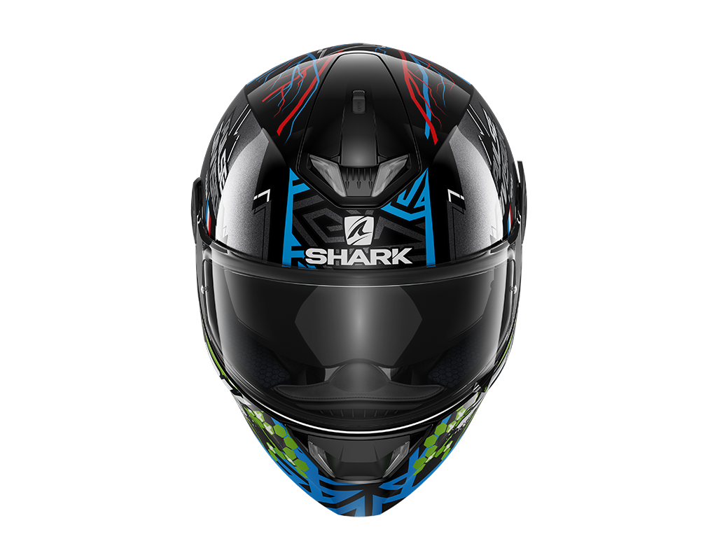 Shark Skwal 2.2 Noxxys Black Blue Green Helmet (KBG)