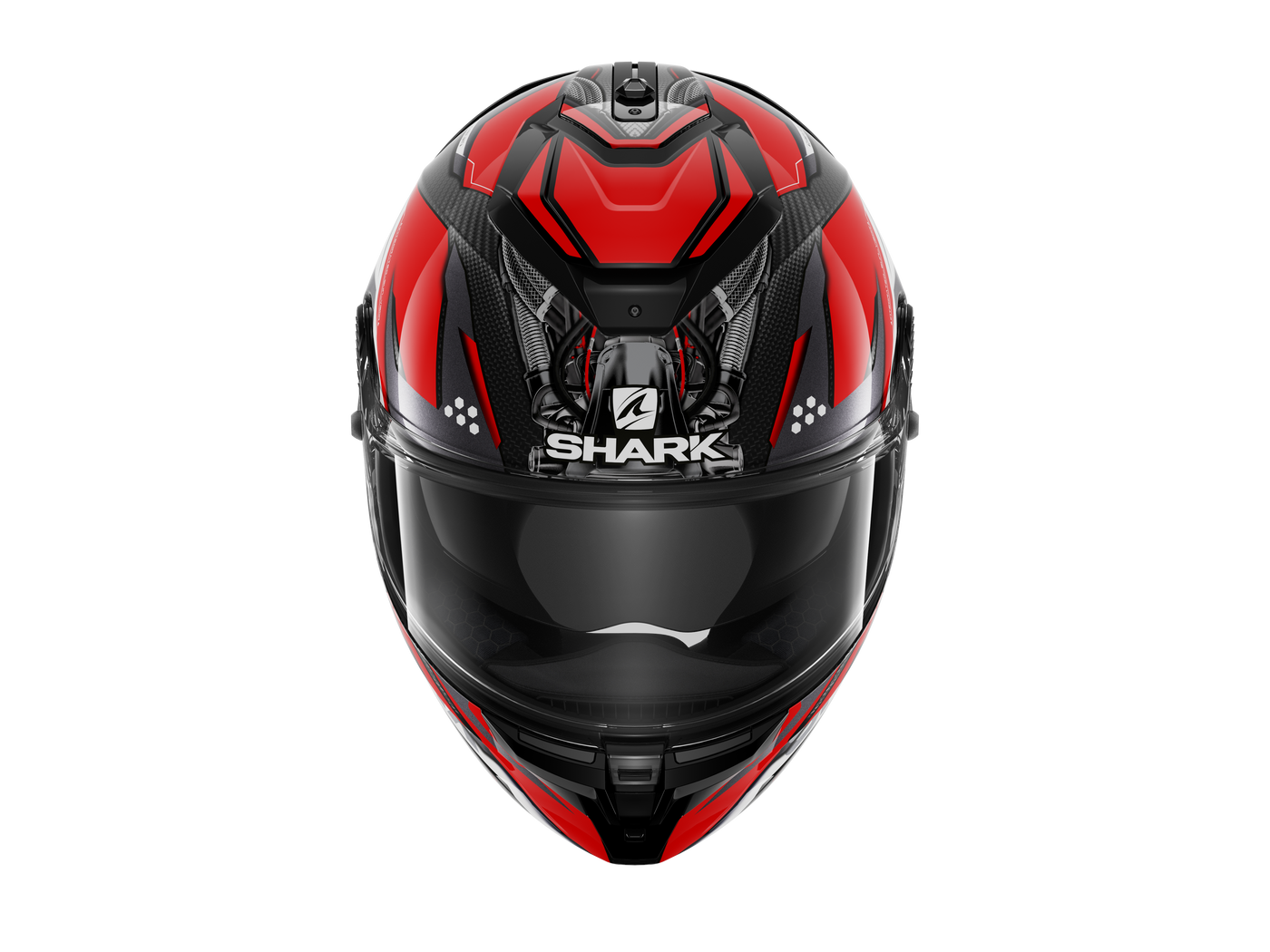 Shark Spartan GT Carbon Urikan Red White Helmet (DRW)