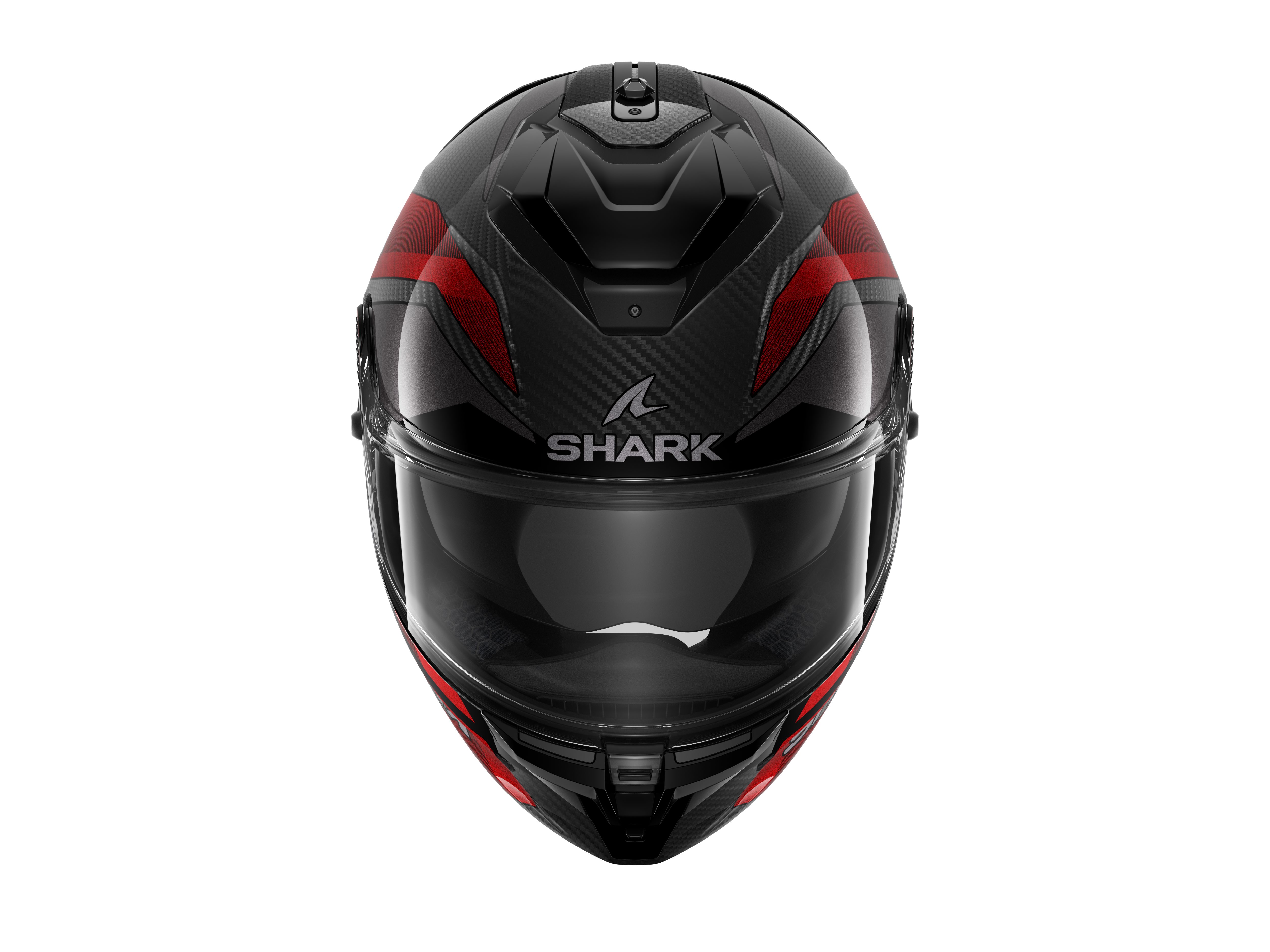 Shark Spartan GT Pro Carbon Ritmo Black Red Grey Helmet (DRU)