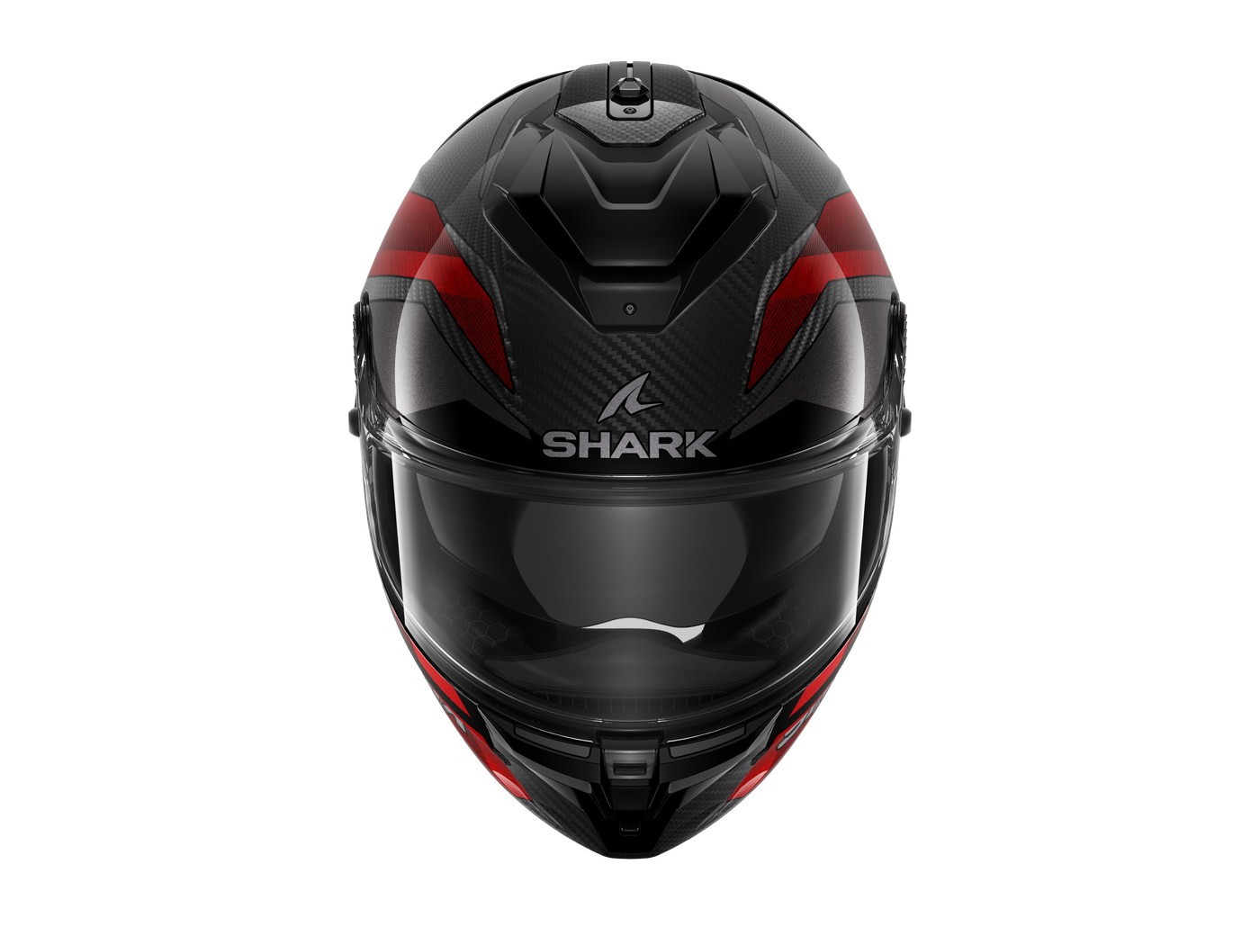 Shark Spartan GT Pro Carbon Ritmo Black Red Grey Helmet (DRU)