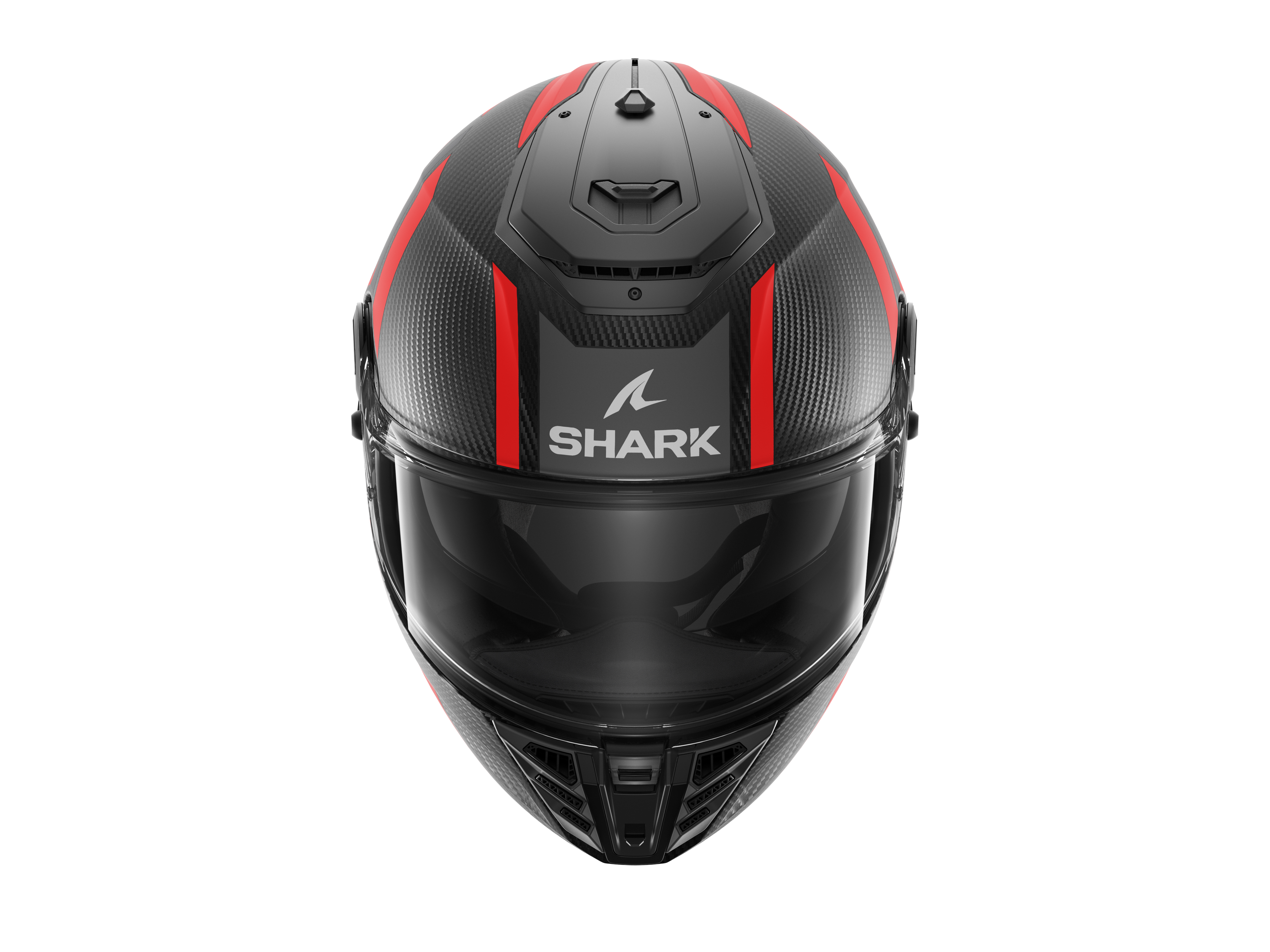 Shark Spartan RS Carbon Shawn Matt Black Grey Red Helmet (DAR)