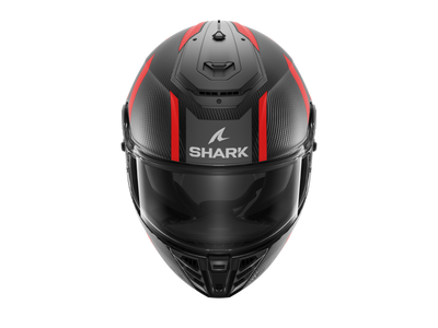 Shark Spartan RS Carbon Shawn Matt Black Grey Red Helmet (DAR)
