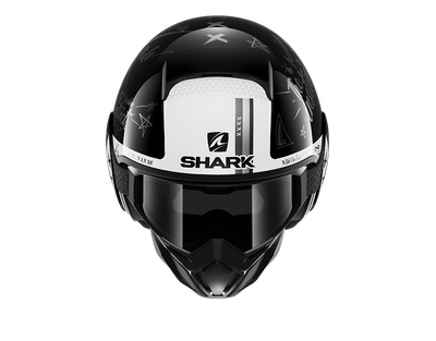 Shark Street-Drak Tribute RM Black Anthrac White Helmet (KAW)