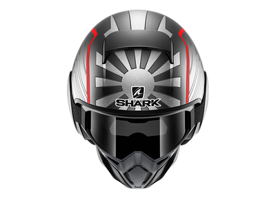 Shark Street-Drak Replica Zarco Malaysian GP Mat Anthracite Silver Red Helmet (ASR)