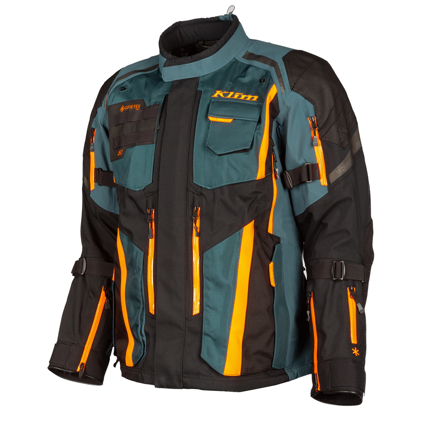 Klim Badlands Pro Jacket Petrol - Strike Orange