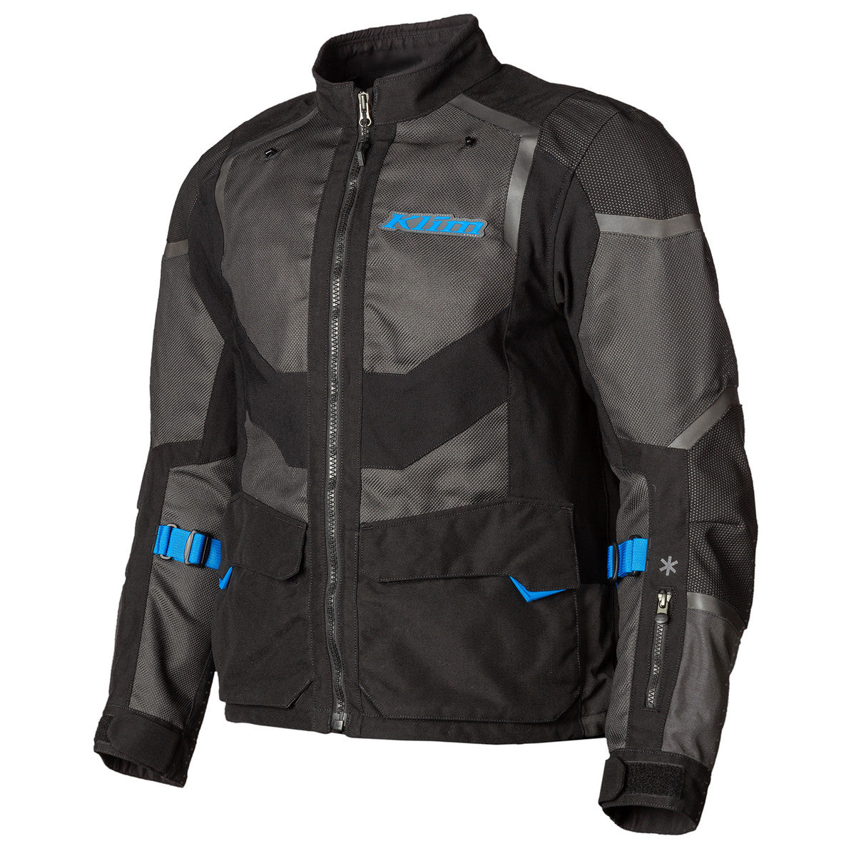 Klim Baja S4 Black - Kinetik Blue Jacket