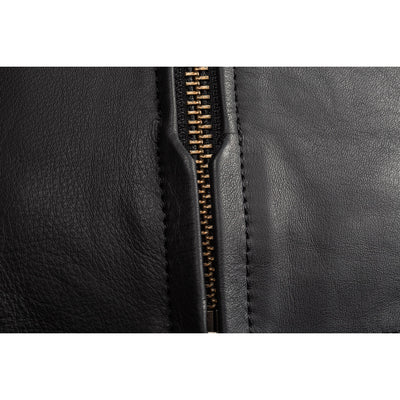 Klim Sixxer Leather Sienna Gunmetal Black Jacket