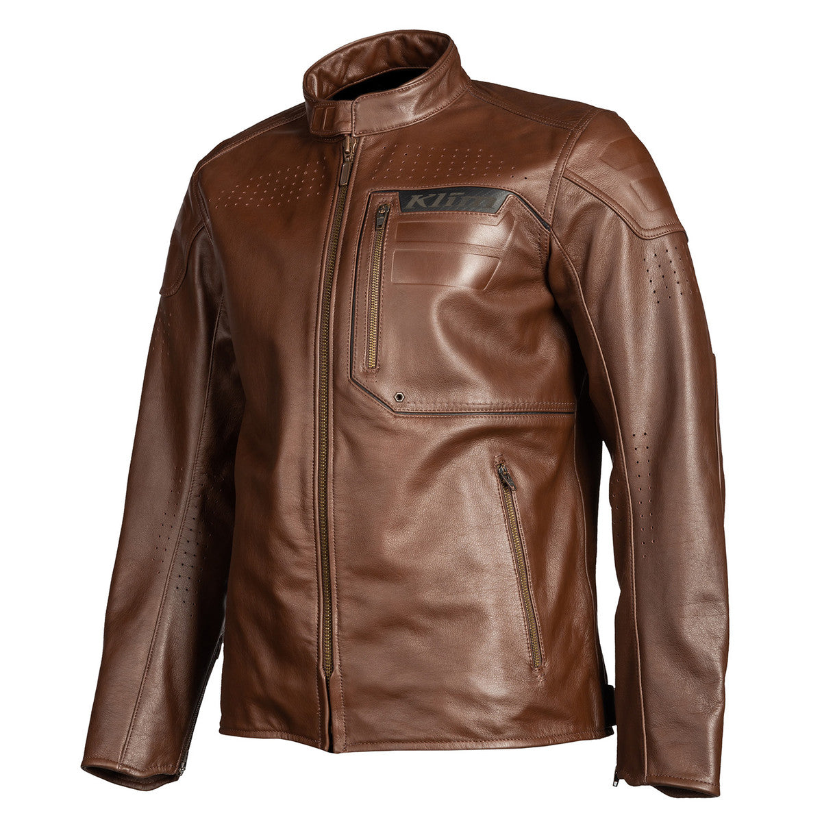 Klim Sixxer Leather Sienna Brown Jacket