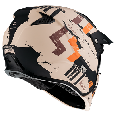 MT Helmets Streetfighter SV Skull2020 A14 Matt Orange Helmet