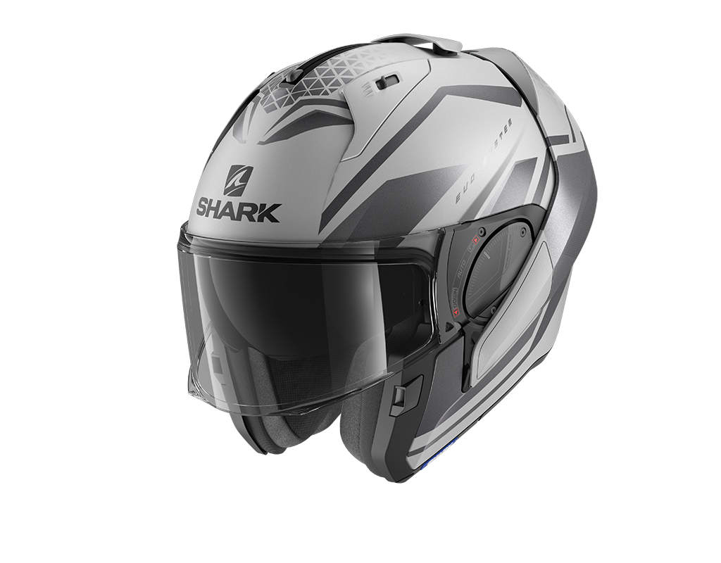 Shark Evo ES Yari Mat Silver Anthracite Black Helmet (SAK)
