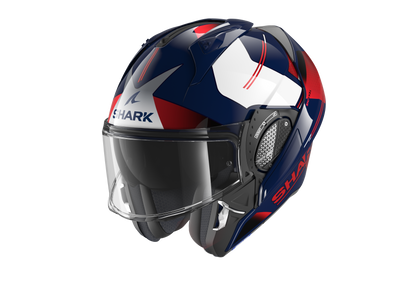 Shark EVO GT Tekline Blue White Red Helmet (BUR)