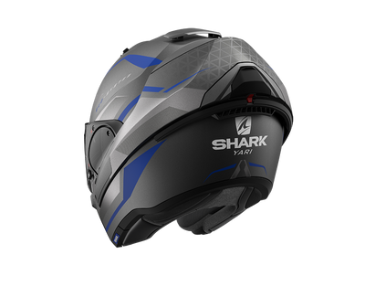 Shark Evo ES Yari Mat Anthracite Blue Silver Helmet (ABS)