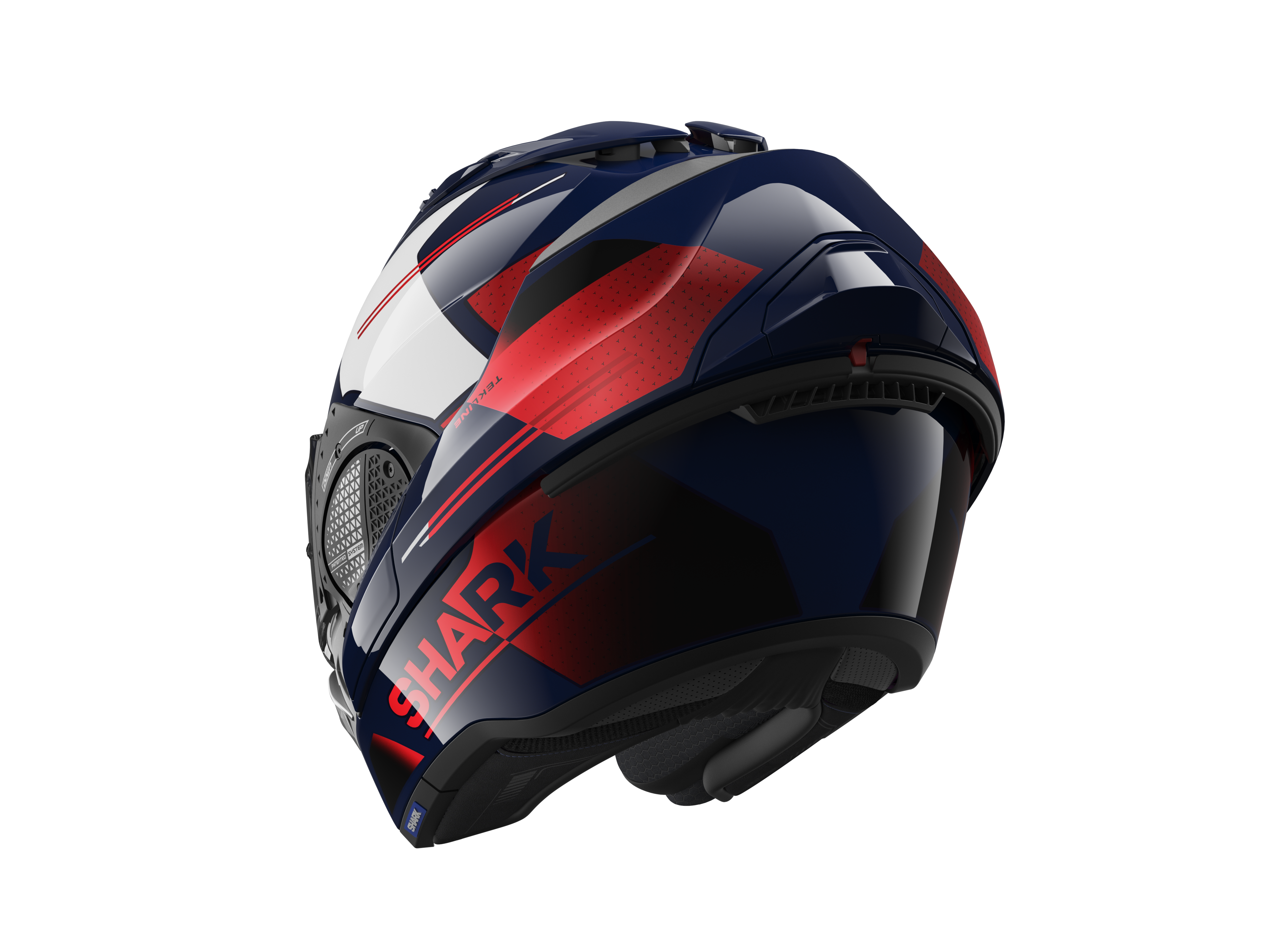 Shark EVO GT Tekline Blue White Red Helmet (BUR)