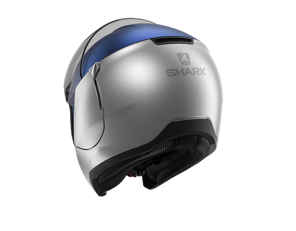 Shark EVOJET Dual Matt Blue Silver Helmet (SBS)