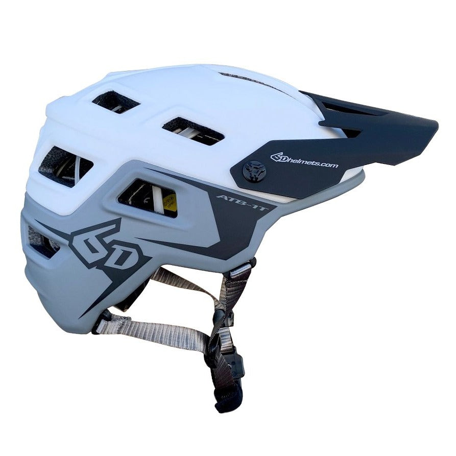 6D ATB-1T Evo Matte Grey White Helmet