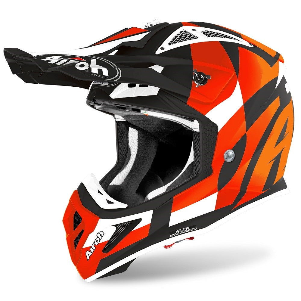 Airoh Aviator Ace Trick Orange Matt Helmet