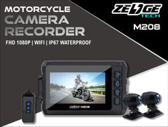 Zedge Motorcycle Camera Recorder M208 DVR v2 (Upgraded SONY Sensor Lens)
