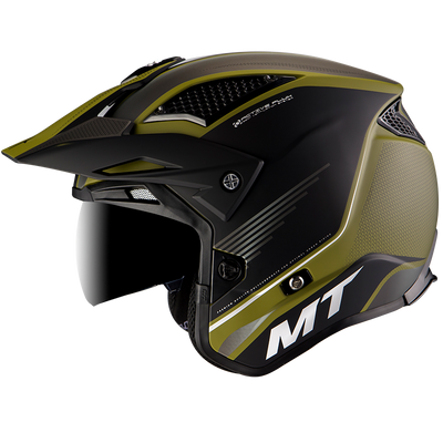 MT Helmets District SV Post B6 Matt Green Helmet