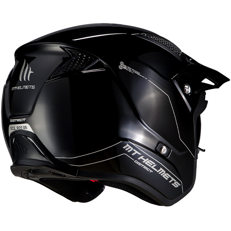 MT Helmets District SV Solid A1 Gloss Black Helmet