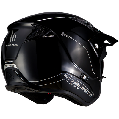MT Helmets District SV Solid A1 Gloss Black Helmet