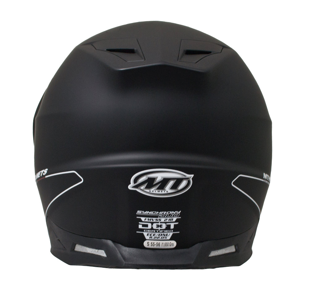 MT Helmets Synchrony SV Duo Sport Solid Matt Black Helmet