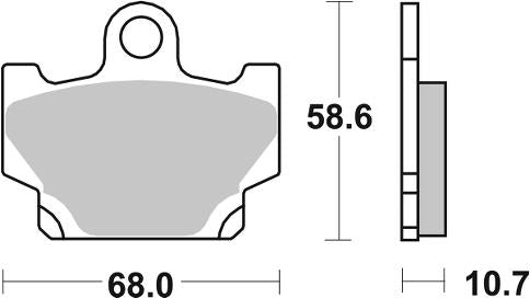 SBS 550HF Brake Pads