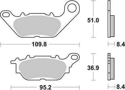 SBS 858HF Brake Pads