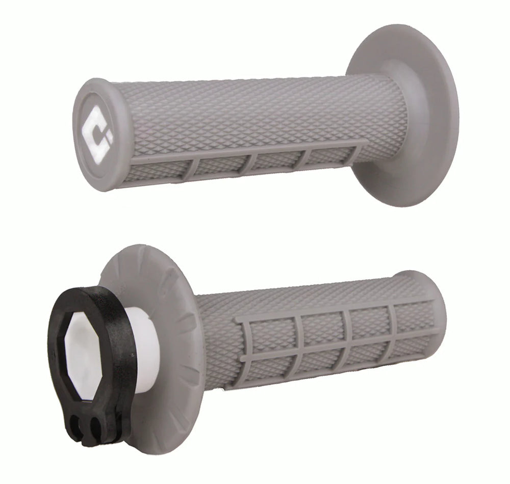 ODI MX V2 Lock-On Half-Waffle Grip - Grey