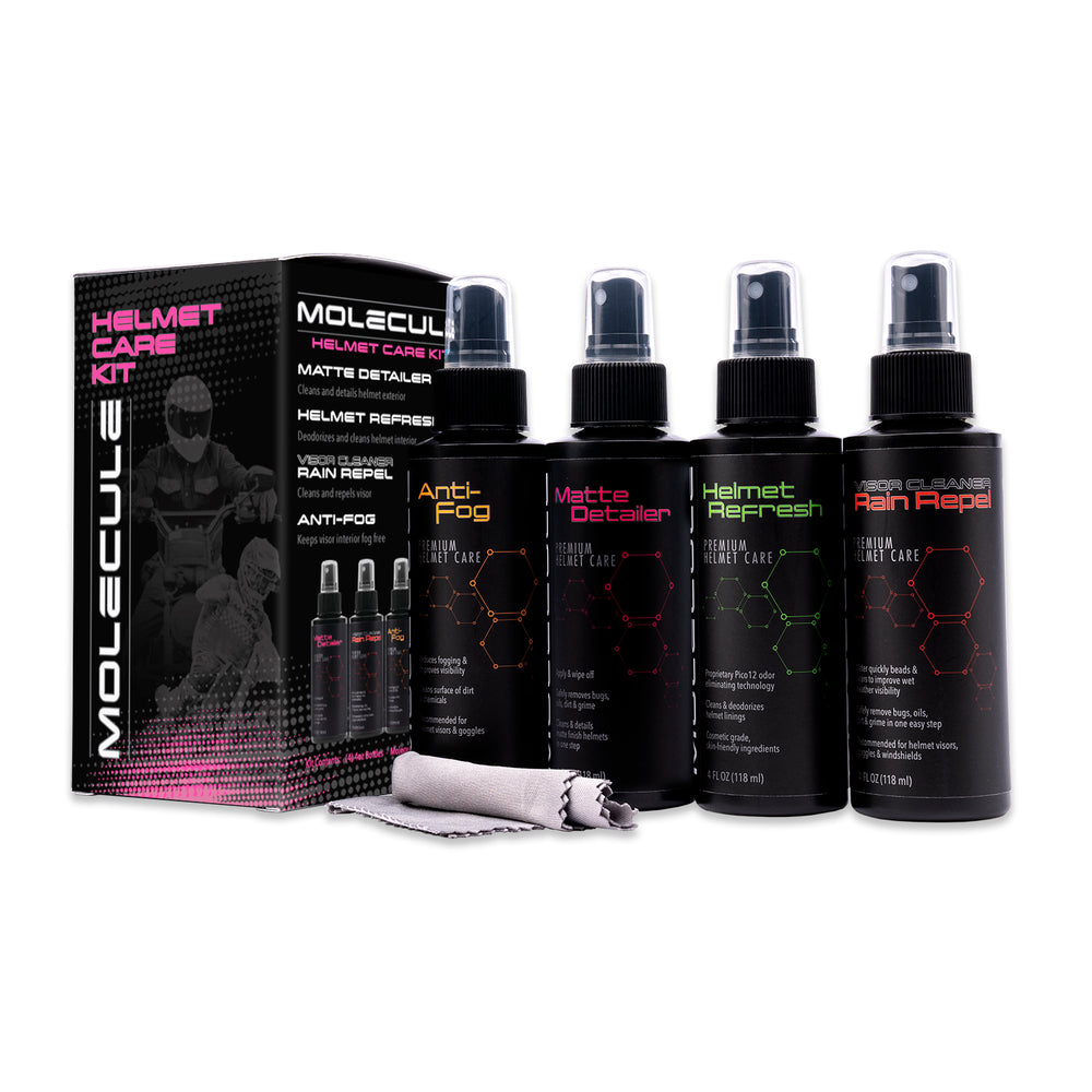 [Helmet Care] Molecule Helmet Matte Care Kit (Anti-Fog, Rain Repel, Matte Detailer, Helmet Refresh)