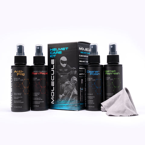 [Helmet Care] Molecule Helmet Care Kit (Anti-Fog, Rain Repel, Cleaner Polish, Helmet Refresh) 4oz. (118ml)