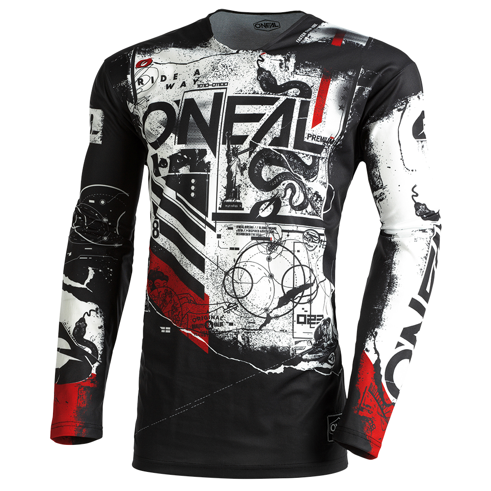 ONEAL MAYHEM Jersey SCARZ V.22 Black/White/Red