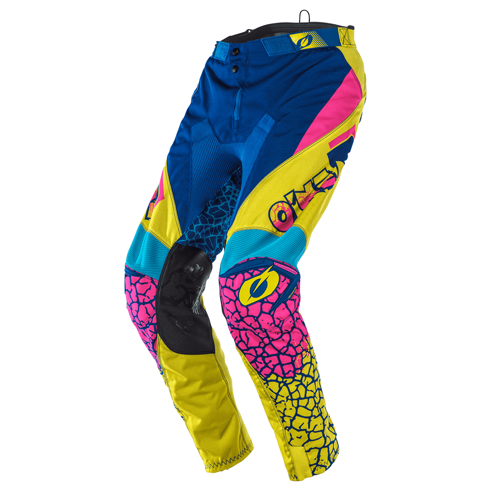 ONEAL MAYHEM Pants CRACKLE 91 Yellow/White/Blue