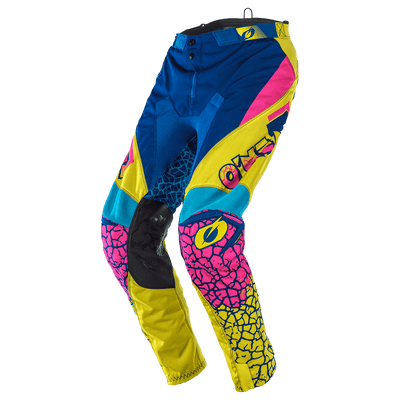 ONEAL MAYHEM Pants CRACKLE 91 Yellow/White/Blue