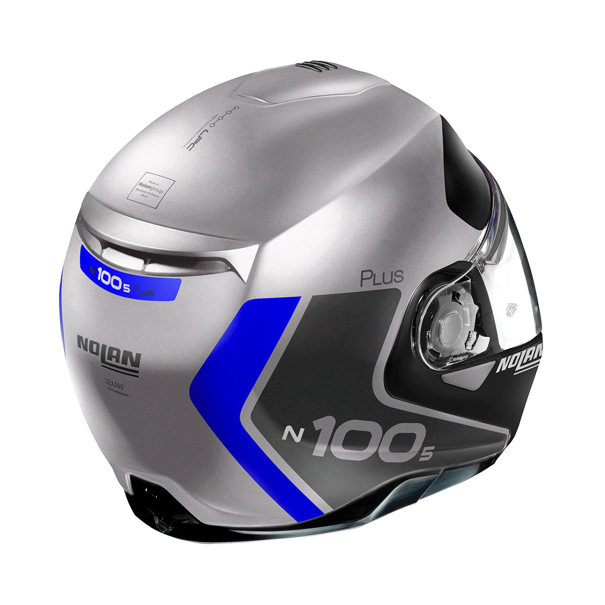 Nolan N100-5 Plus Distinctive 30 Flat Lava Silver Helmet