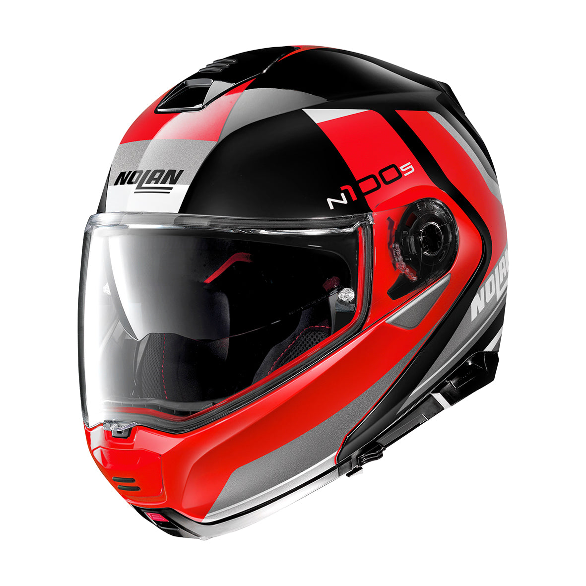 Nolan N100-5 Hilltop N-Com 50 Glossy Black Helmet