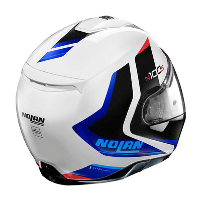 Nolan N100-5 Hilltop N-Com 49 Metal White Helmet