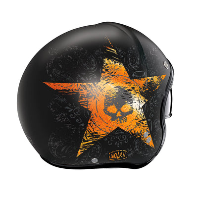 Nolan N21 Star Skull 71 Flat Black Helmet