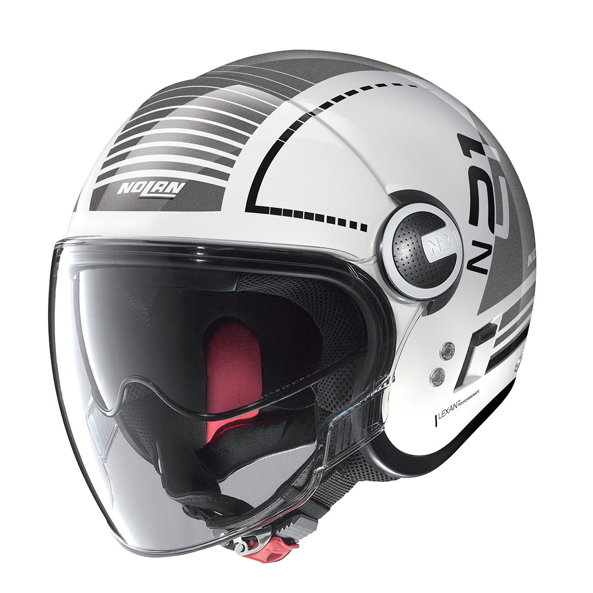 Nolan N21 Visor Runabout 59 Metal White Helmet
