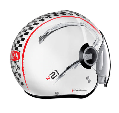 Nolan N21 Visor Getaway 60 Metal White Helmet