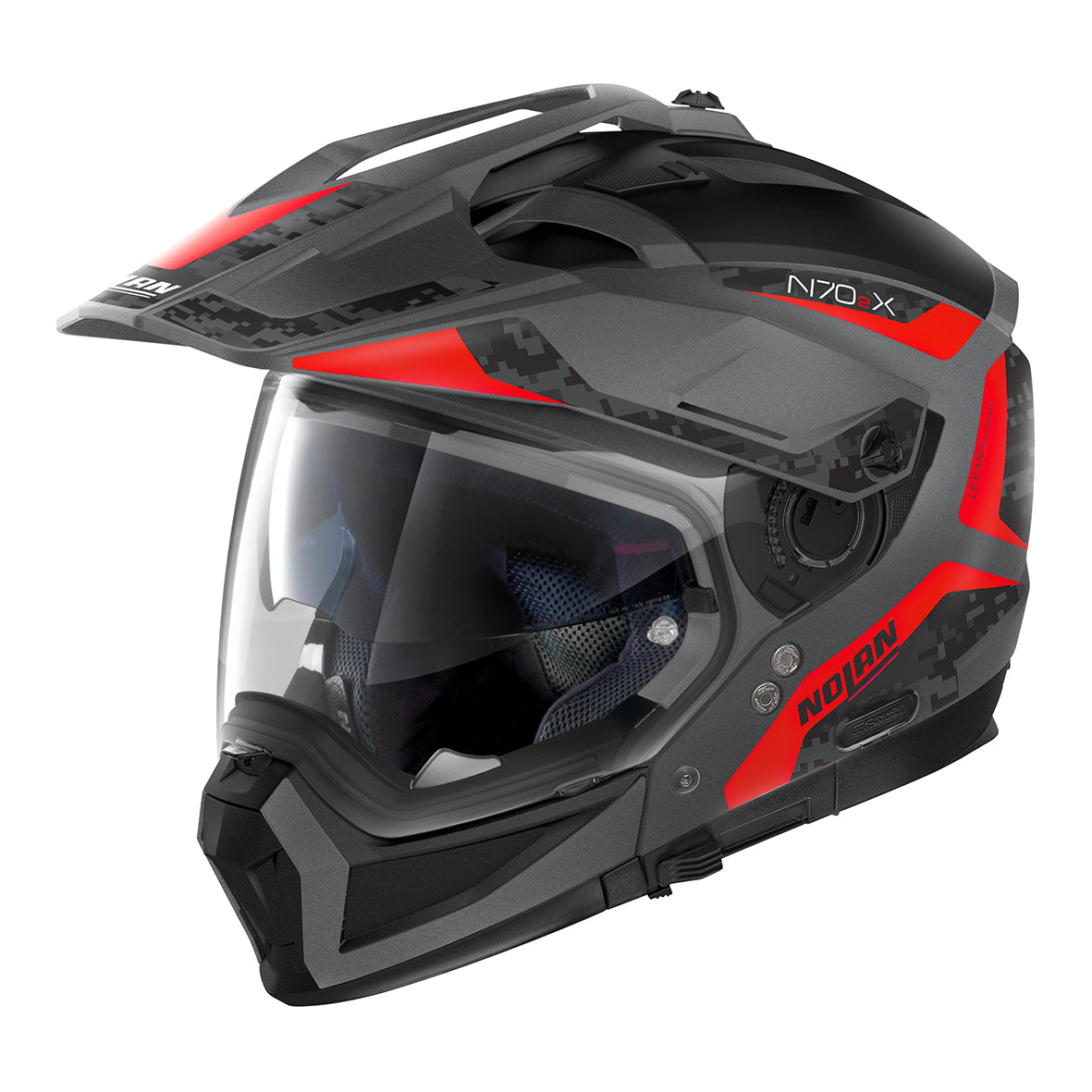Nolan N70-2 X Torpedo 42 Flat Lava Grey Helmet