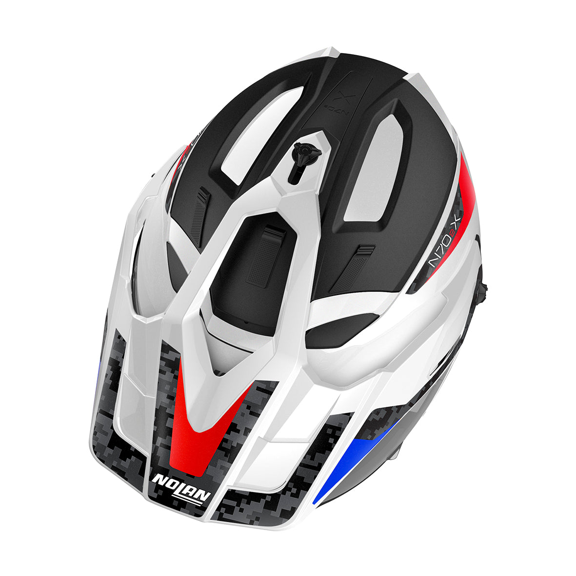 Nolan N70-2 X Torpedo 45 Metal White Helmet