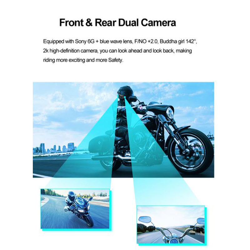 SCS S12 Helmet Dual Camera Bluetooth Intercom