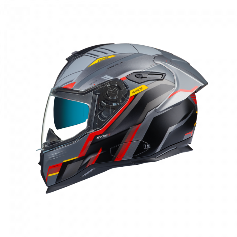 Nexx SX.100R Gridline Grey Red MT Helmet