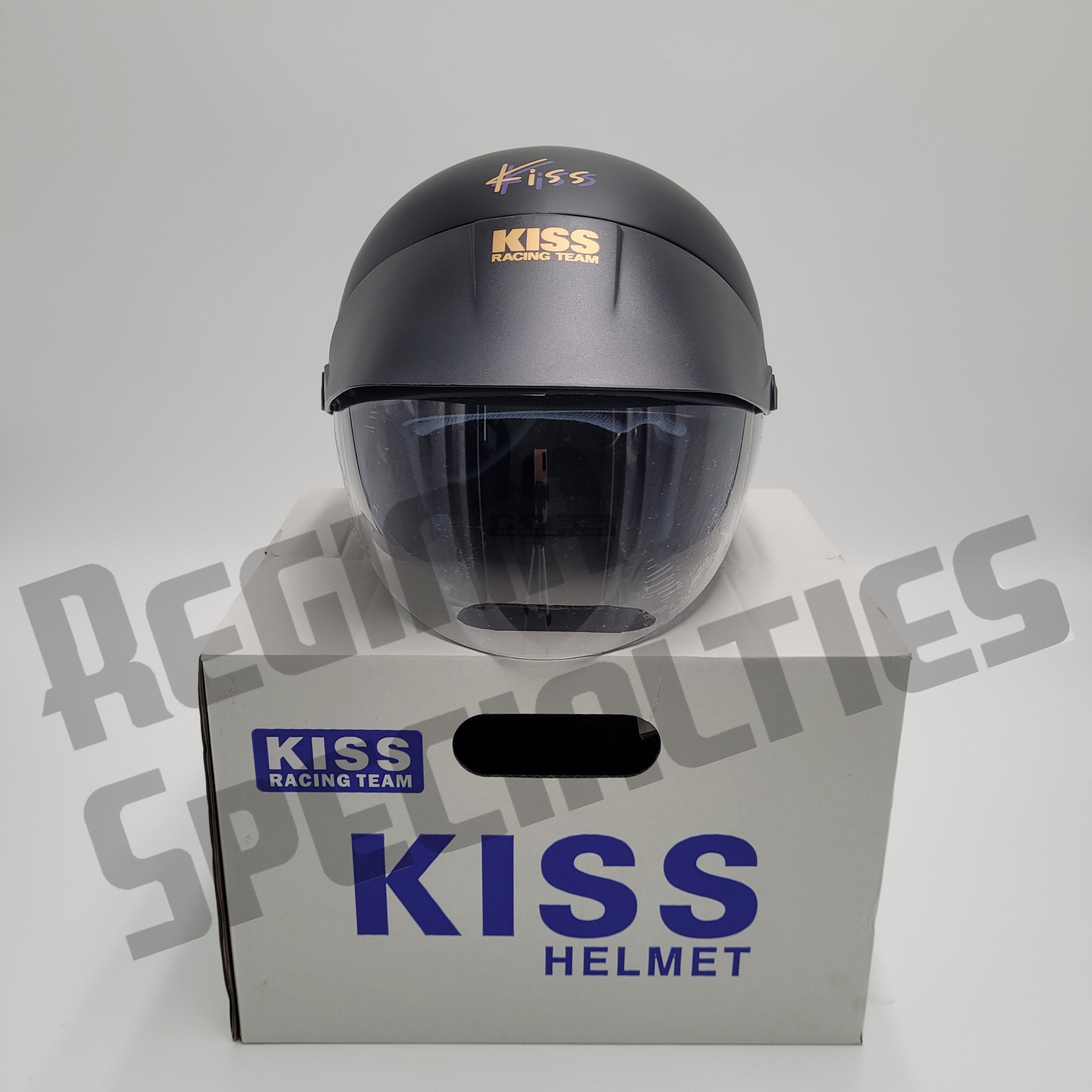 KISS Matt Black Helmet