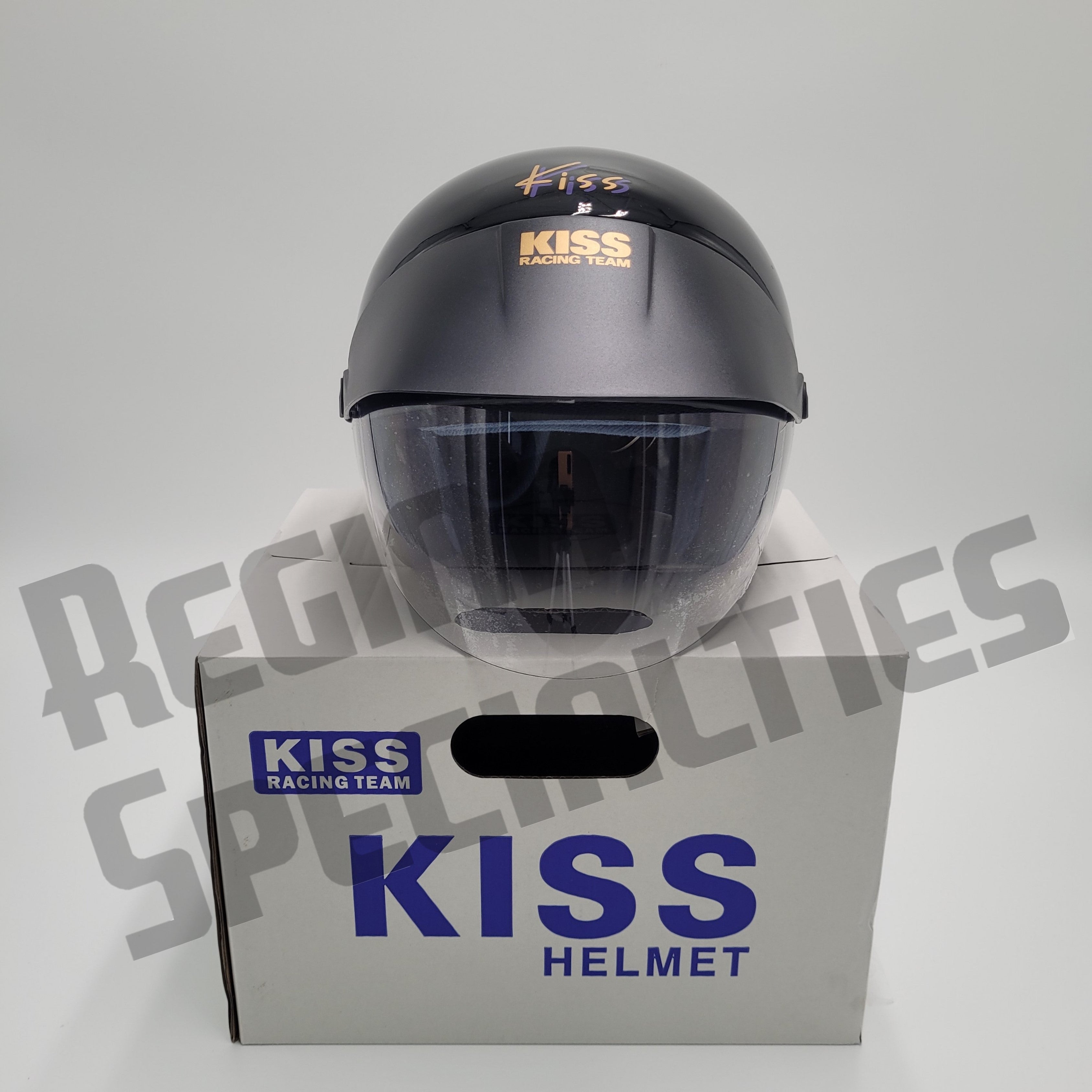 KISS Gloss Black Helmet