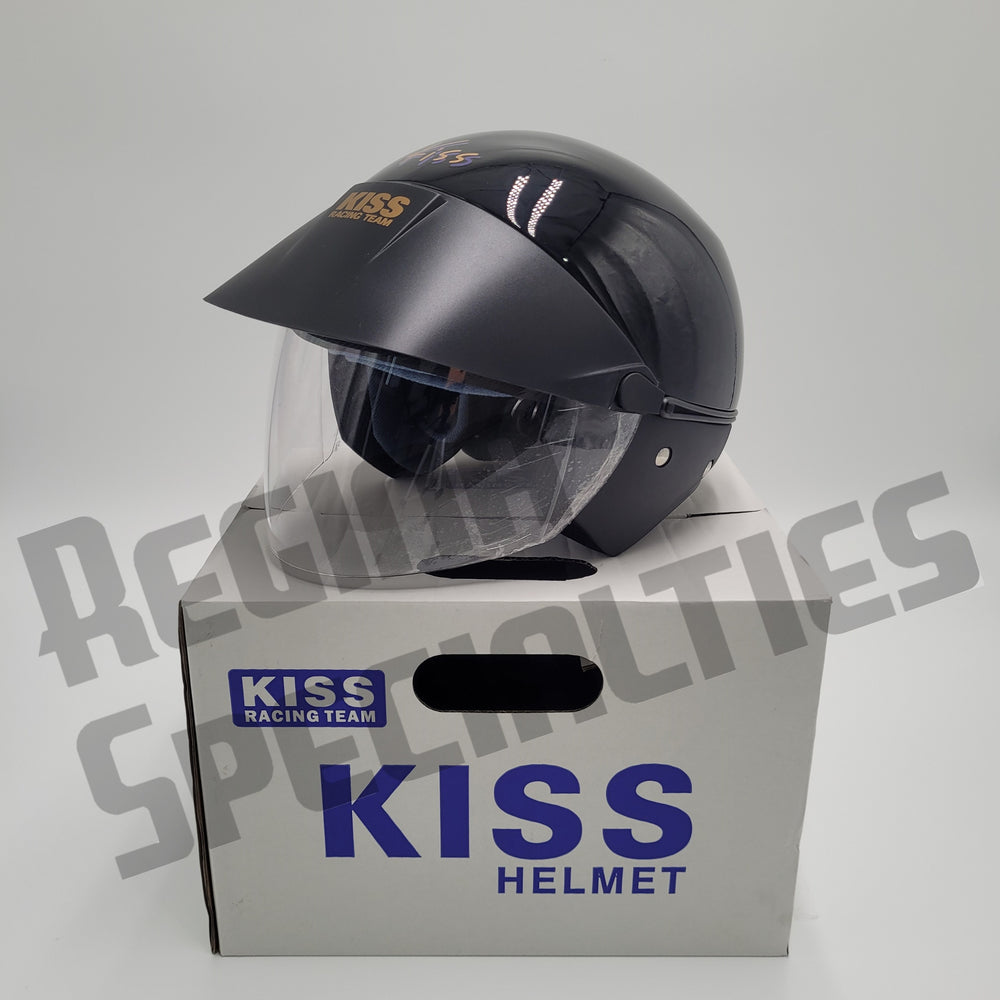 KISS Gloss Black Helmet