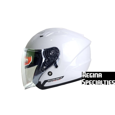 MT Helmets Avenue SV Plain Gloss White Helmet