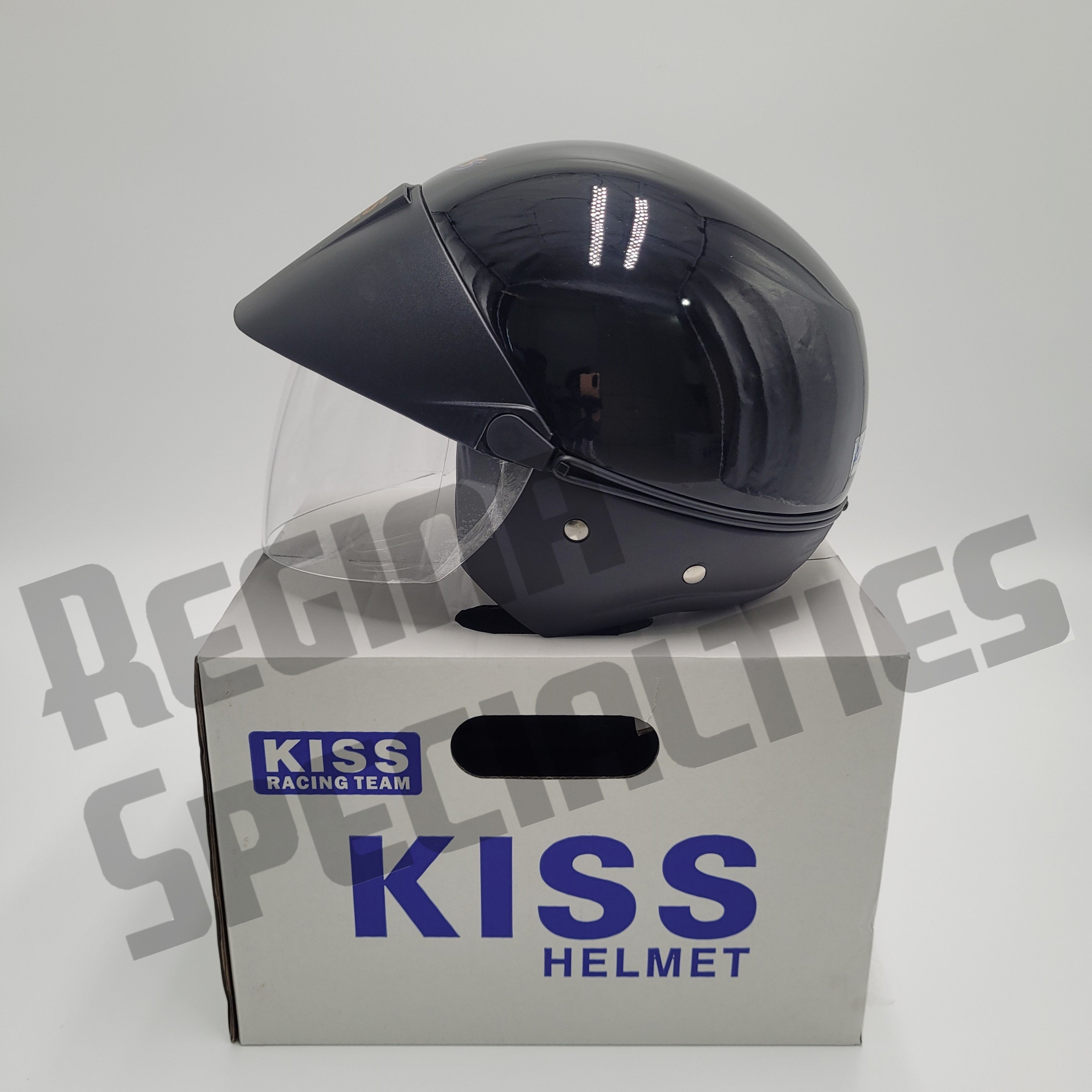 KISS Gloss Black Helmet