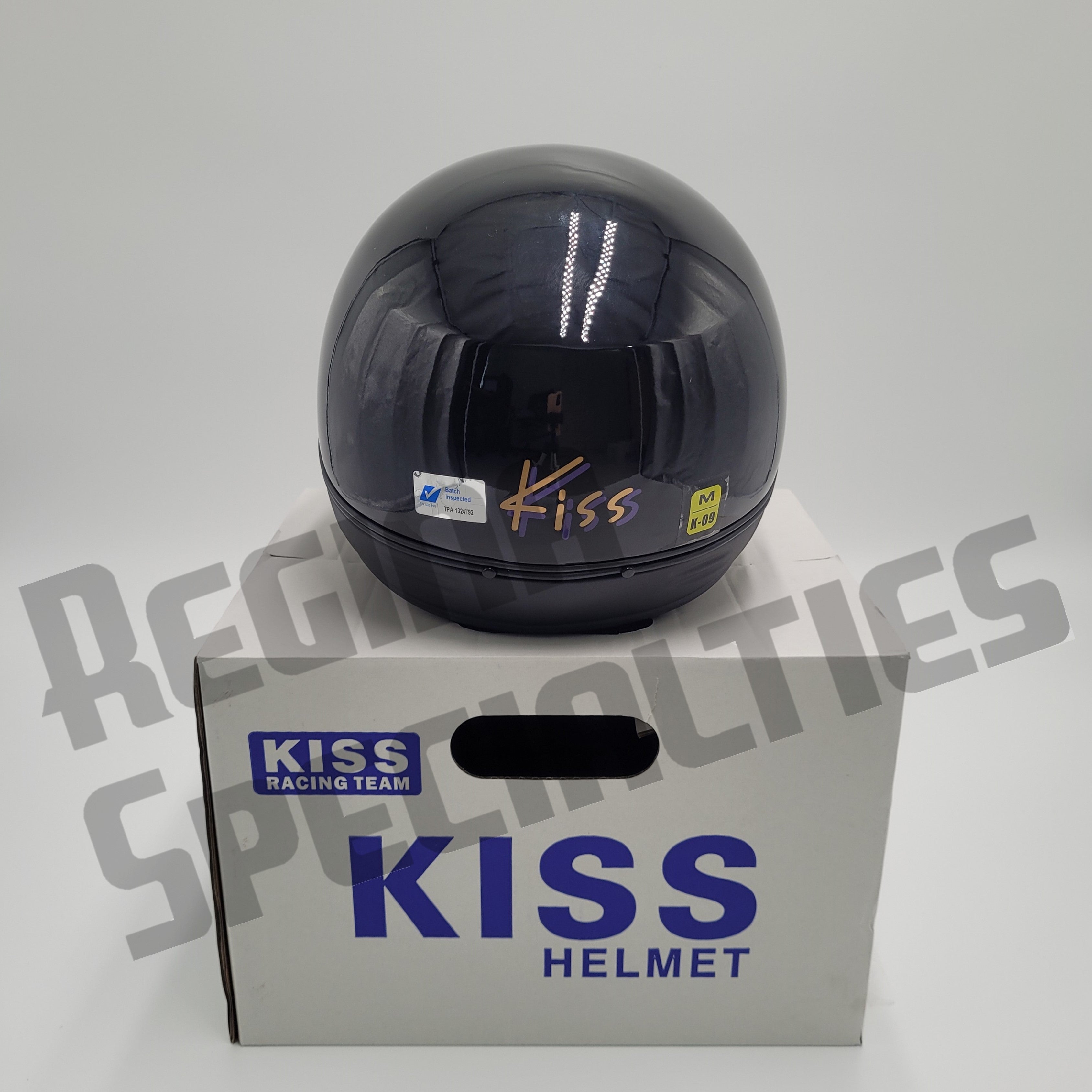 KISS Gloss Black Helmet